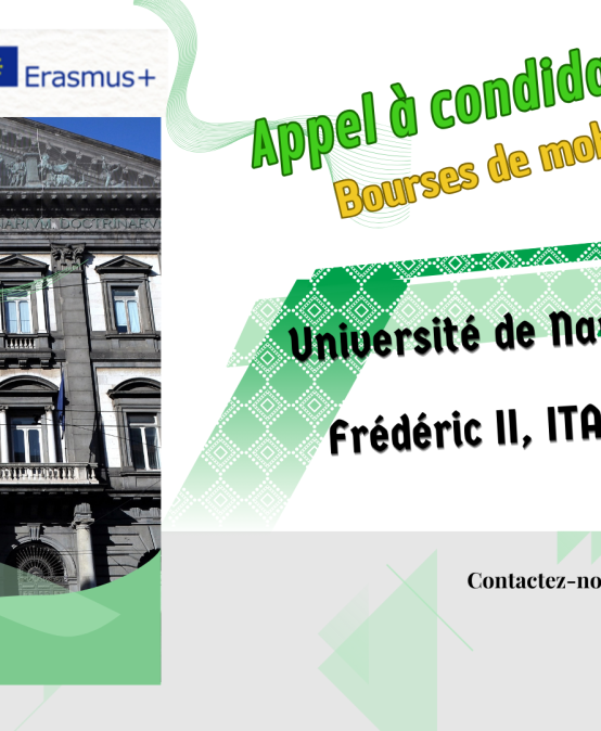 Appel à candidature pour bourses de mobilité Erasmus+ (KA 171) à l’Université Degli Studi di Napoli Federico II Italie